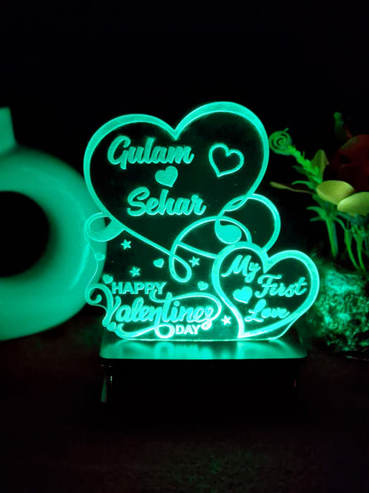 058-VALENTINE FIRST LOVE CUSTOMIZED LAMP