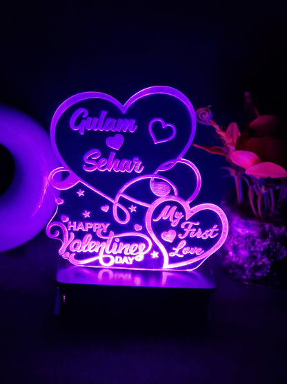 058-VALENTINE FIRST LOVE CUSTOMIZED LAMP