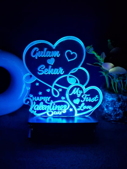 058-VALENTINE FIRST LOVE CUSTOMIZED LAMP