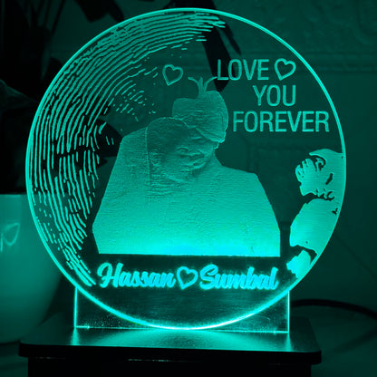 P1- Love You Forever 3D Customized Picture Illusion Lamp