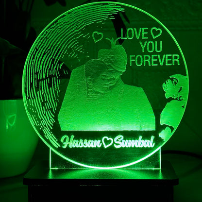 P1- Love You Forever 3D Customized Picture Illusion Lamp