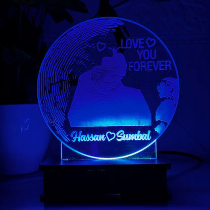 P1- Love You Forever 3D Customized Picture Illusion Lamp