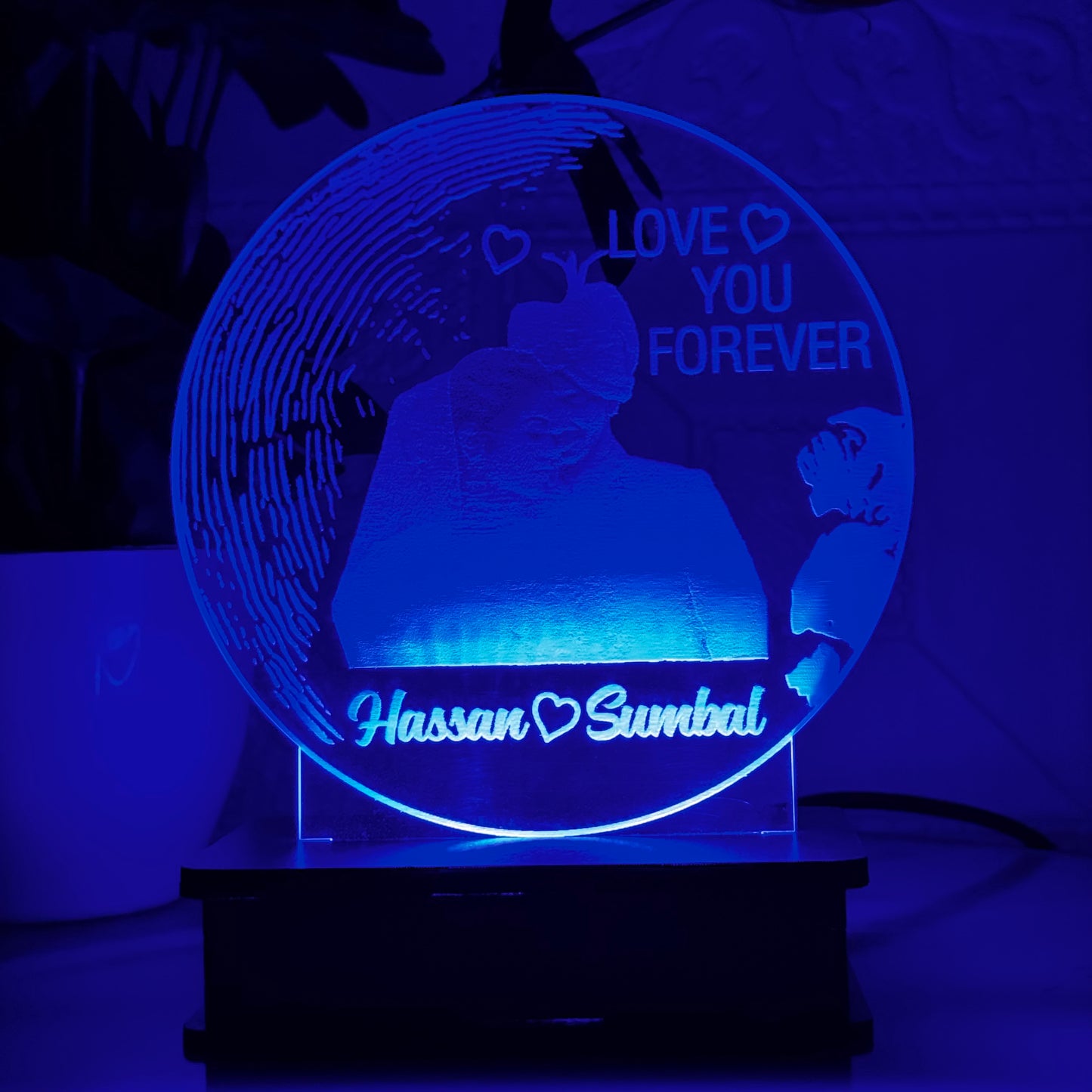 P1- Love You Forever 3D Customized Picture Illusion Lamp