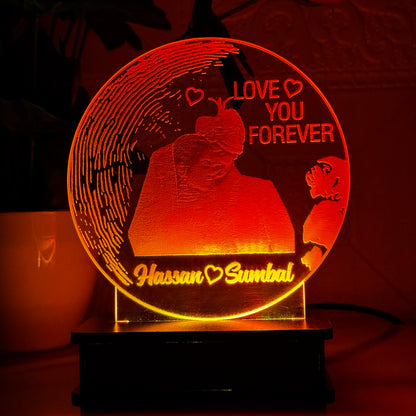 P1- Love You Forever 3D Customized Picture Illusion Lamp